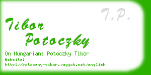 tibor potoczky business card